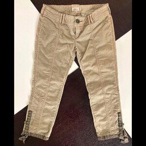 Free People  Corduroy Capri pants Size 4